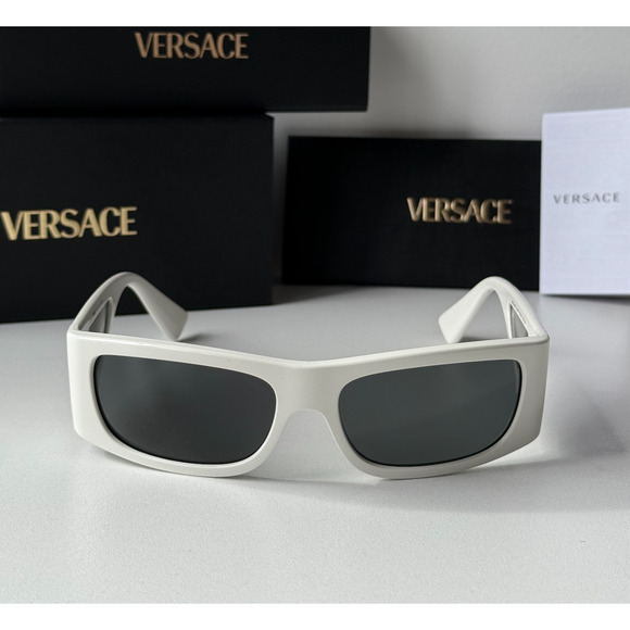 NEW Versace VE4482 White Shielded Sunglasses - Picture 5 of 6